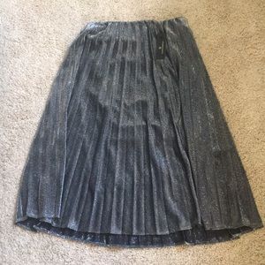 Worthington Pleated Sparkly Skirt